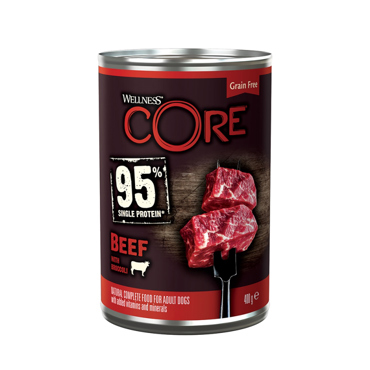 CORE ΥΓΡΗ ΤΡΟΦΗ ΣΚΥΛΟΥ Single Protein Βοδινό & Μπρόκολο 400gr